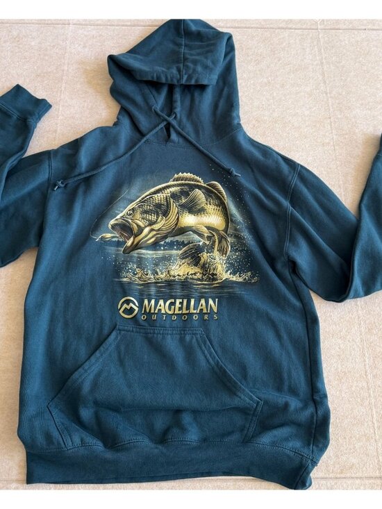 Magellan Other - Magellan Outdoors, Fish Hoodie Men's Small